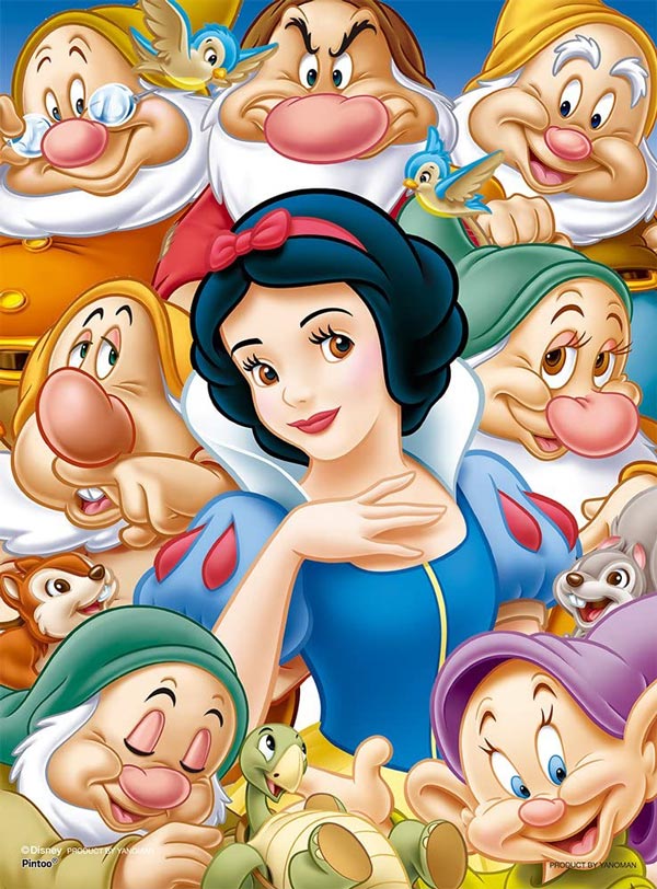 ディズニー 白雪姫 七人の小人 - 美術品